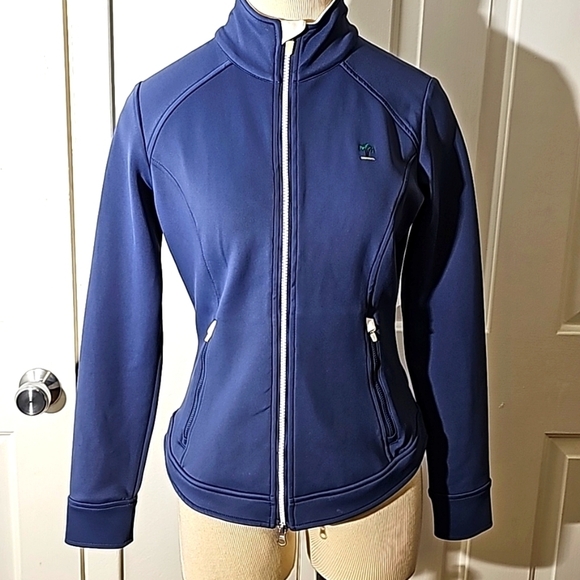 Zero Restrictions women's Activewear jacket Blue/white. Size small. - Picture 1 of 12